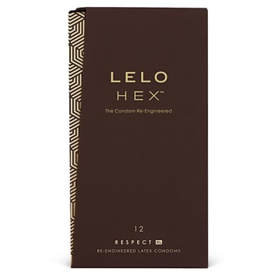 LELO HEX CONDOMS RESPECT XL 12 PACK - D-215961 - Dona Pimenta