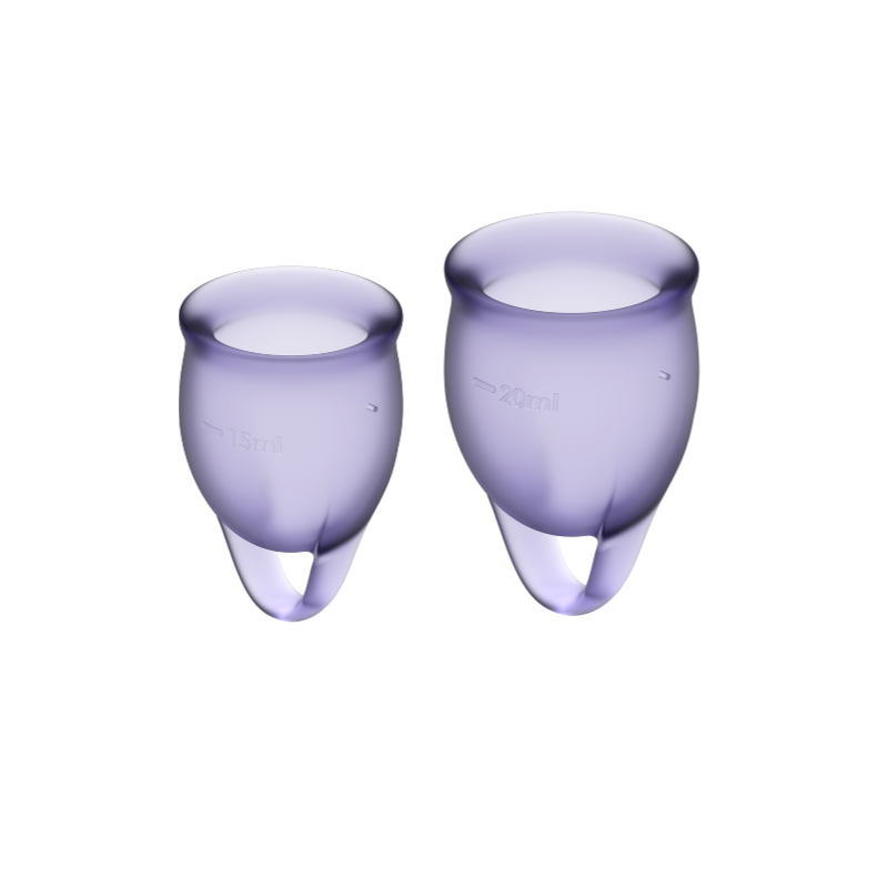 SATISFYER SINTA-SE CONFIANTE MENSTRUAL CUP ROXO 15 + 20ML - D-223856 - Dona Pimenta SATISFYER SINTA-SE CONFIANTE MENSTRUAL CUP ROXO 15 + 20ML - D-223856 - Dona Pimenta