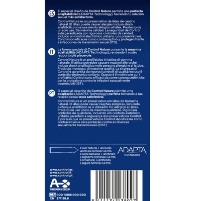 CONTROL ADAPTA NATURE CONDOMS 6 UNITS - D-194270 - Dona Pimenta