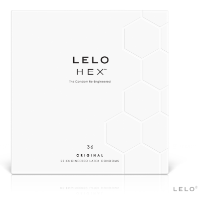 LELO HEX PRESERVATIVE BOX 36 UNIDADES - D-216259 - Dona Pimenta
