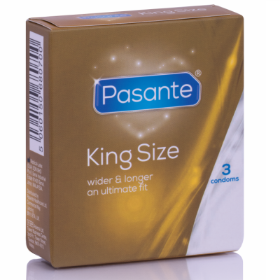 Preservativos PASANTE TAMANHO KING 3 UNIDADES - D-225492 - Dona Pimenta