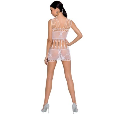 PASSION WOMAN BS090 BODYSTOCKING - WHITE ONE SIZE - D-228678