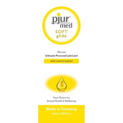LUBRIFICANTE DE SILICONE PJUR MED SOFT GLIDE 1,5 ML - D-230656 - Dona Pimenta