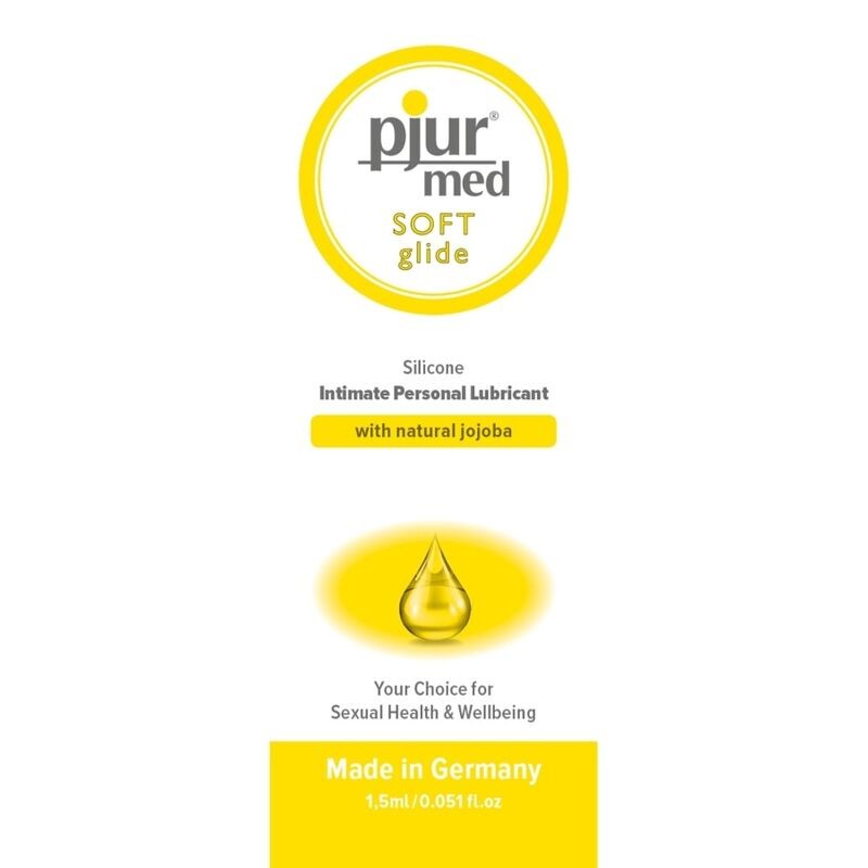 LUBRIFICANTE DE SILICONE PJUR MED SOFT GLIDE 1,5 ML - D-230656 - Dona Pimenta LUBRIFICANTE DE SILICONE PJUR MED SOFT GLIDE 1,5 ML - D-230656 - Dona Pimenta