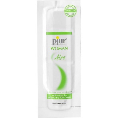LUBRIFICANTE À BASE DE ÁGUA PJUR WOMAN ALOE 2 ML - D-230671 - Dona Pimenta