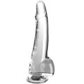 KING COCK CLEAR - DILDO COM TESTÍCULOS 19 CM TRANSPARENTE - D-236648 - Dona Pimenta