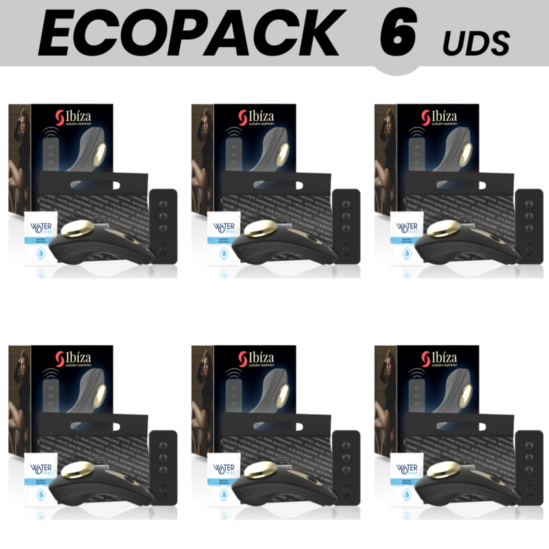 ECOPACK6 UNIDADES - CONTROLE REMOTO VIBRADOR DE CALÇAS DE SILICONE IBIZA - D-234494 - Dona Pimenta