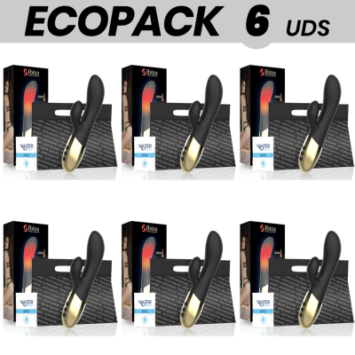 ECOPACK 6 UNITS - IBIZA HEATING RABBIT VIBRATOR - D-234491 - Dona Pimenta