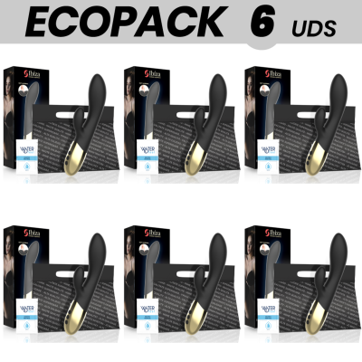 ECOPACK 6 UNITS - IBIZA SUPER SOFT RABBIT VIBRATOR - D-234492 - Dona Pimenta
