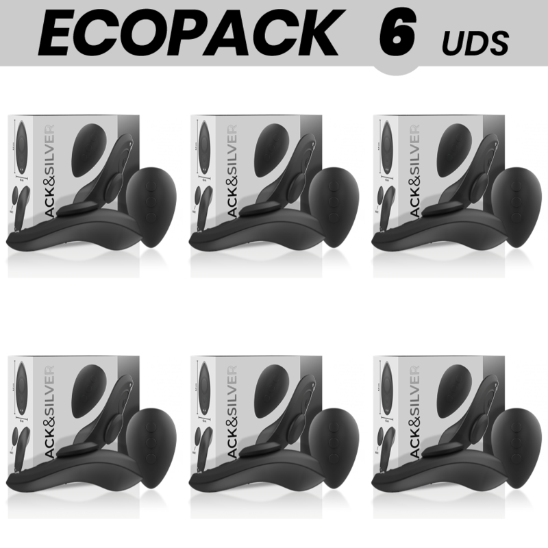 ECOPACK 6 UNIDADES - BLACK&SILVER PRESTON VIBRADOR DE SILICONE RECARREGÁVEL PRETO - D-234481 - Dona Pimenta
