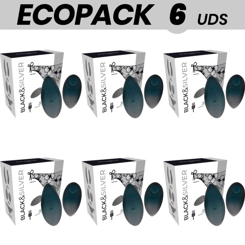 ECOPACK 6 UNIDADES - ESTIMULADOR DE CONTROLE REMOTO ZARA BLACK&SILVER - D-223498 - Dona Pimenta