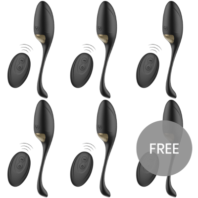 ECOPACK 6 UNITS - IBIZA REMOTE CONTROL EGG VIBRATOR - D-231820 - Dona Pimenta