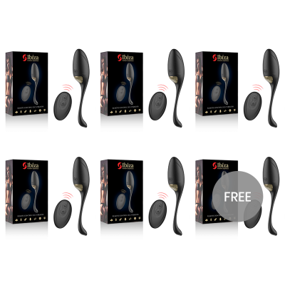 ECOPACK 6 UNITS - IBIZA REMOTE CONTROL EGG VIBRATOR - D-231820 - Dona Pimenta