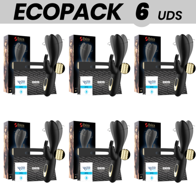 ECOPACK 6 UNITS - IBIZA ROTATING RABBIT VIBRATOR - D-231825 - Dona Pimenta