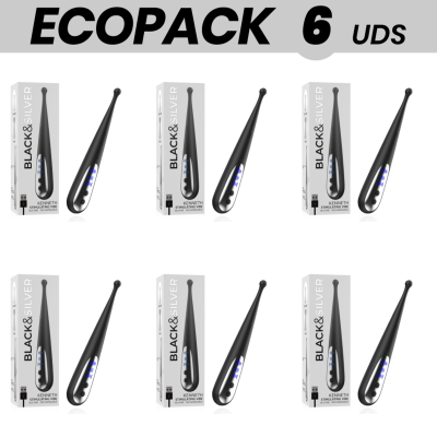 ECOPACK 6 UNIDADES - VIBE ESTIMULANTE KENNETH BLACK&SILVER - D-232996 - Dona Pimenta