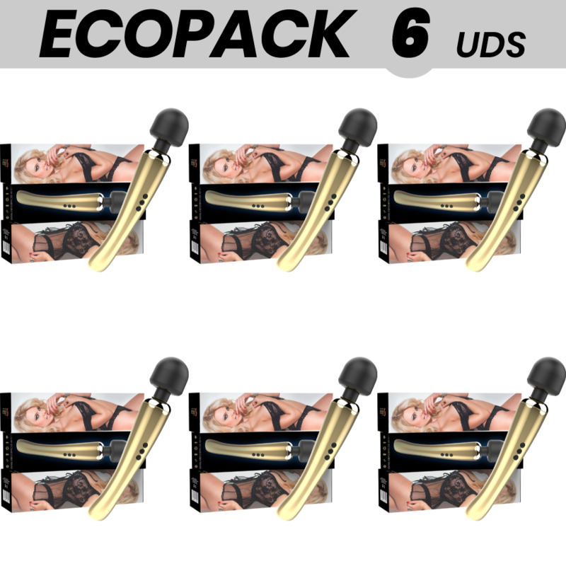 ECOPACK 6 UNITS - IBIZA WAND LUXURY MASSAGER - D-233342 - Dona Pimenta