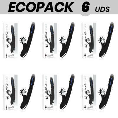 ECOPACK 6 UNIDADES - BLACK&SILVER BUNNY REED UP & DOWN VIBE - D-234691 - Dona Pimenta