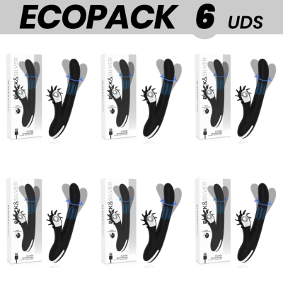 ECOPACK 6 UNIDADES - BLACK&SILVER BUNNY STORM ROTATION VIBE - D-234692 - Dona Pimenta
