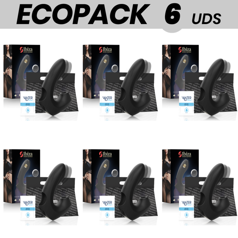 ECOPACK 6 UNIDADES - VIBRADOR SUCÇÃO DEDAL IBIZA - D-234746 - Dona Pimenta