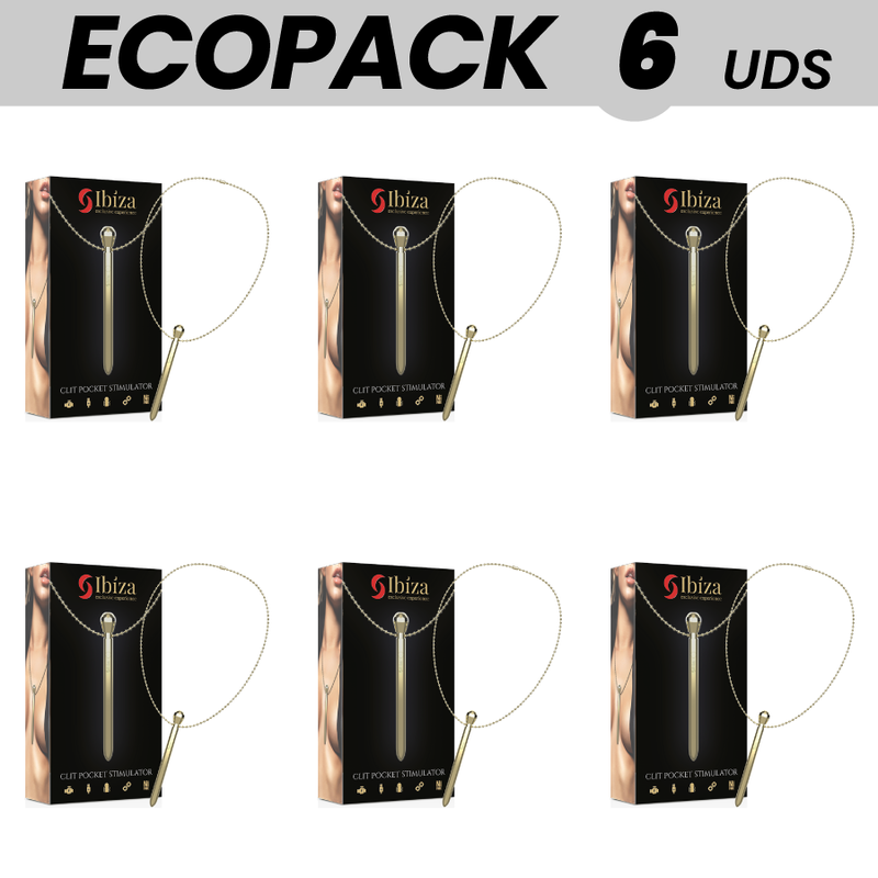 ECOPACK 6 UDS - IBIZA ESTIMULADOR DE CLITORIS DE BOLSILLO - D-236302