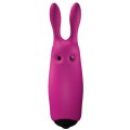 ADRIEN LASTIC - VIBRADOR DE COELHO ROSA DE BOLSO LASTIC - D-237062 - Dona Pimenta