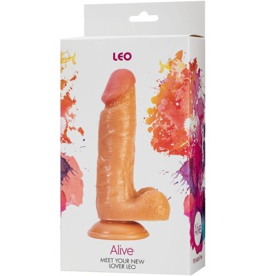 ALIVE - PÊNIS LEO REALÍSTICO 17 CM - D-237124 - Dona Pimenta