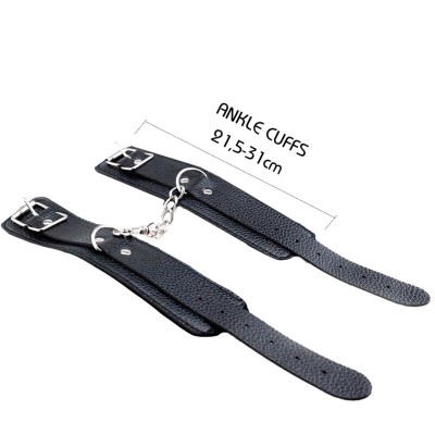 ALIVE - KIT DESEJOS SECRETOS 7 PEÇAS BDSM PRETO - D-237163 - Dona Pimenta