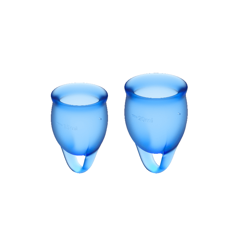 SATISFYER SINTA-SE CONFIANTE CUP MENSTRUAL ESCURO AZUL 15 + 20ML - D-223850 - Dona Pimenta SATISFYER SINTA-SE CONFIANTE CUP MENSTRUAL ESCURO AZUL 15 + 20ML - D-223850 - Dona Pimenta
