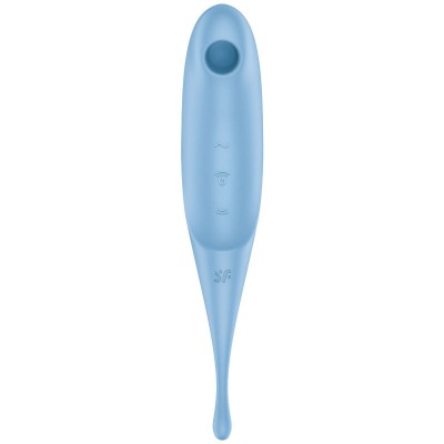 ESTIMULADOR E VIBRADOR SATISFYER TWIRLING PRO AIR PULSE - VERMELHO - D-232745 - Dona Pimenta