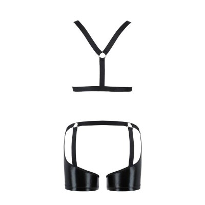 PASSION 047 CONJUNTO ARON PRETO S/M - D-233308 - Dona Pimenta