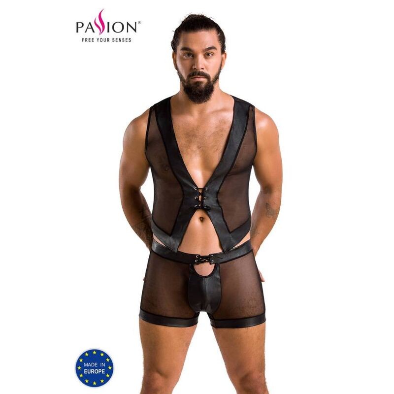 PASSION 053 CONJUNTO WILLIAM BLACK S/M - D-233320 - Dona Pimenta PASSION 053 CONJUNTO WILLIAM BLACK S/M - D-233320 - Dona Pimenta