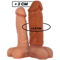 VIRILXL™ - EXTENSÃO DE PÊNIS DE SILICONE LÍQUIDO V3 MARROM - D-227246 - Dona Pimenta