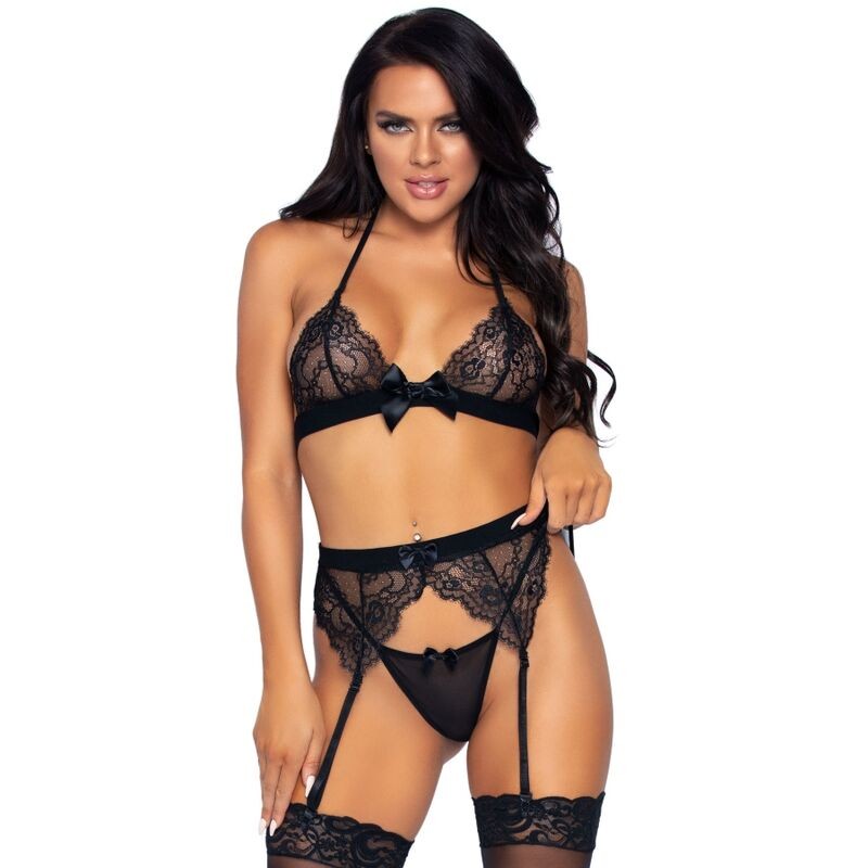 CONJUNTO DE TRÊS PEÇAS LEG AVENUE, CINTA-LIGEIRA E STRING - D-228395 - Dona Pimenta CONJUNTO DE TRÊS PEÇAS LEG AVENUE, CINTA-LIGEIRA E STRING - D-228395 - Dona Pimenta