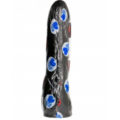 ALL BLACK - DILDO PRETO REALÍSTICO 20 CM - D-216235 - Dona Pimenta