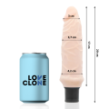 VIBRADOR DE AUTOLUBRIFICAÇÃO LOVECLONE IVAR 20CM - D-220111 - Dona Pimenta