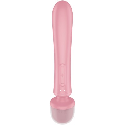 SATISFYER - TRIPLE LOVER RABBIT VIBRADOR MASSAGER ROSA - D-237604 - Dona Pimenta