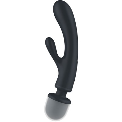 SATISFYER - TRIPLE LOVER RABBIT VIBRADOR MASSAGER ROSA - D-237604 - Dona Pimenta