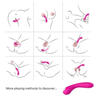 ARMONY - VIBRADOR LEGEND SILICONE FÚCSIA - D-237892 - Dona Pimenta