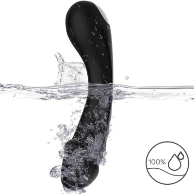 ARMONY - DILDO VIBRADOR G-SPOT SILICONE PRETO - D-237899 - Dona Pimenta