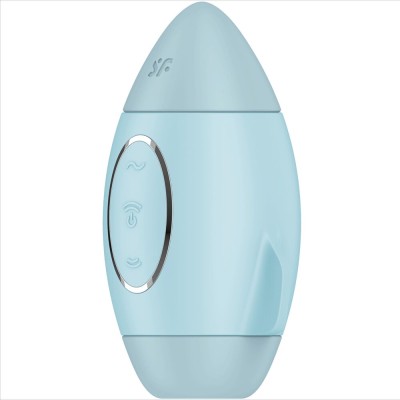 SATISFYER - VIBRADOR DE IMPULSO DUPLO PEQUENO LILAC MISSION CONTROL - D-237587 - Dona Pimenta