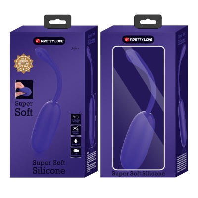 PRETTY LOVE - OVO VIBRANTE RECARREGVEL IMPERMEVEL JULIUS ROXO - D-238699 - Dona Pimenta