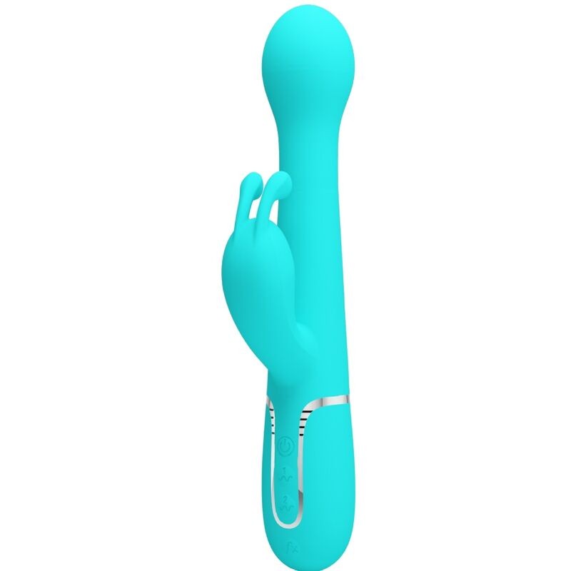 PRETTY LOVE - VIBRADOR COELHO DEJON 3 EM 1 MULTIFUNO AQUA VERDE - D-238773 - Dona Pimenta PRETTY LOVE - VIBRADOR COELHO DEJON 3 EM 1 MULTIFUNO AQUA VERDE - D-238773 - Dona Pimenta