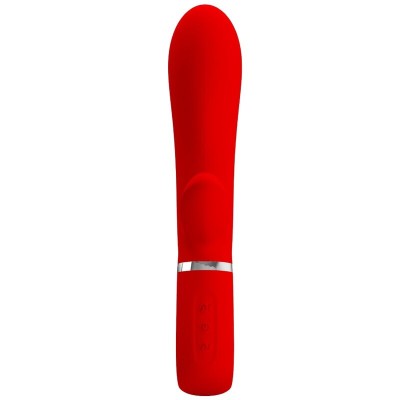 PRETTY LOVE - VIBRADOR MULTIFUNO G-SPOT THOMAS VERMELHO - D-238689 - Dona Pimenta
