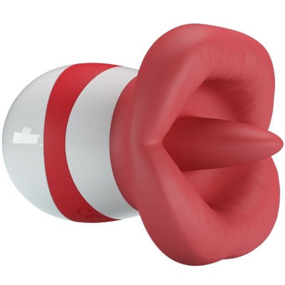 PRETTY LOVE - ESTIMULADOR DE LÍNGUA MINA VERMELHO CLARO - D-238734 - Dona Pimenta
