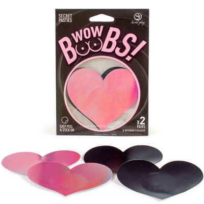 SECRET PLAY - UAU PEITOS! COBERTURAS PARA BICOS DE CORAÇÃO - D-239373 - Dona Pimenta