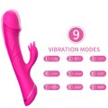 ARMONY - DILDO VIBRADOR COELHO SILICONE FÚCSIA - D-237927 - Dona Pimenta