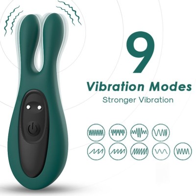 ARMONY - ESTIMULADOR E VIBRADOR COELHO VERDE - D-237940 - Dona Pimenta