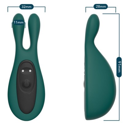 ARMONY - ESTIMULADOR E VIBRADOR COELHO VERDE - D-237940 - Dona Pimenta