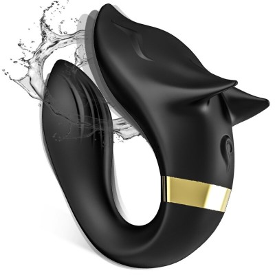 ARMONY - VIBRADOR FOX PARA CASAIS CONTROLE REMOTO PRETO - D-237990 - Dona Pimenta
