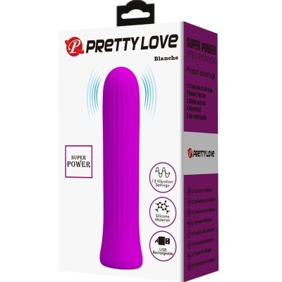 PRETTY LOVE - VIBRADOR ESTIMULADOR BLANCHE ROSA - D-237412 - Dona Pimenta